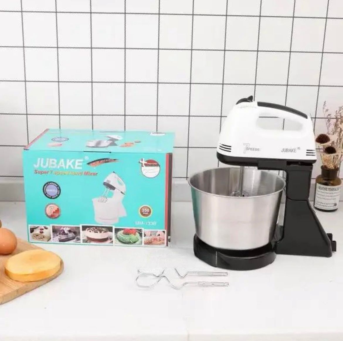 Scarlett 7 Speed Hand Mixer With Stainless Steel Bowl