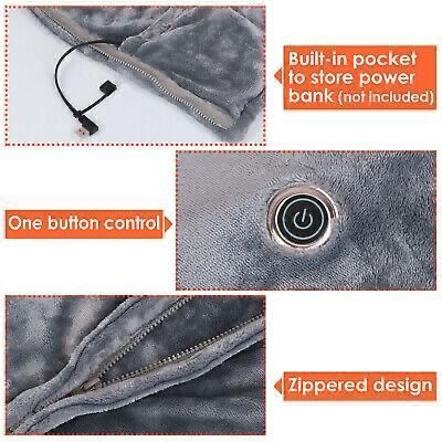 USB Heated Shawl Blanket