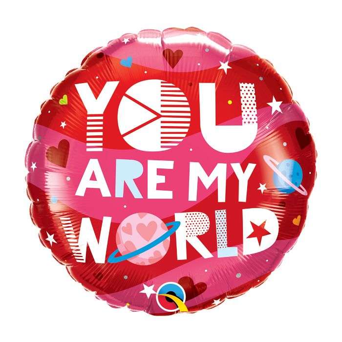 18 Inch Foil You Are My World 1pc