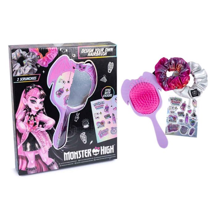 Monster High Decorate Your Own Hairbrush Set