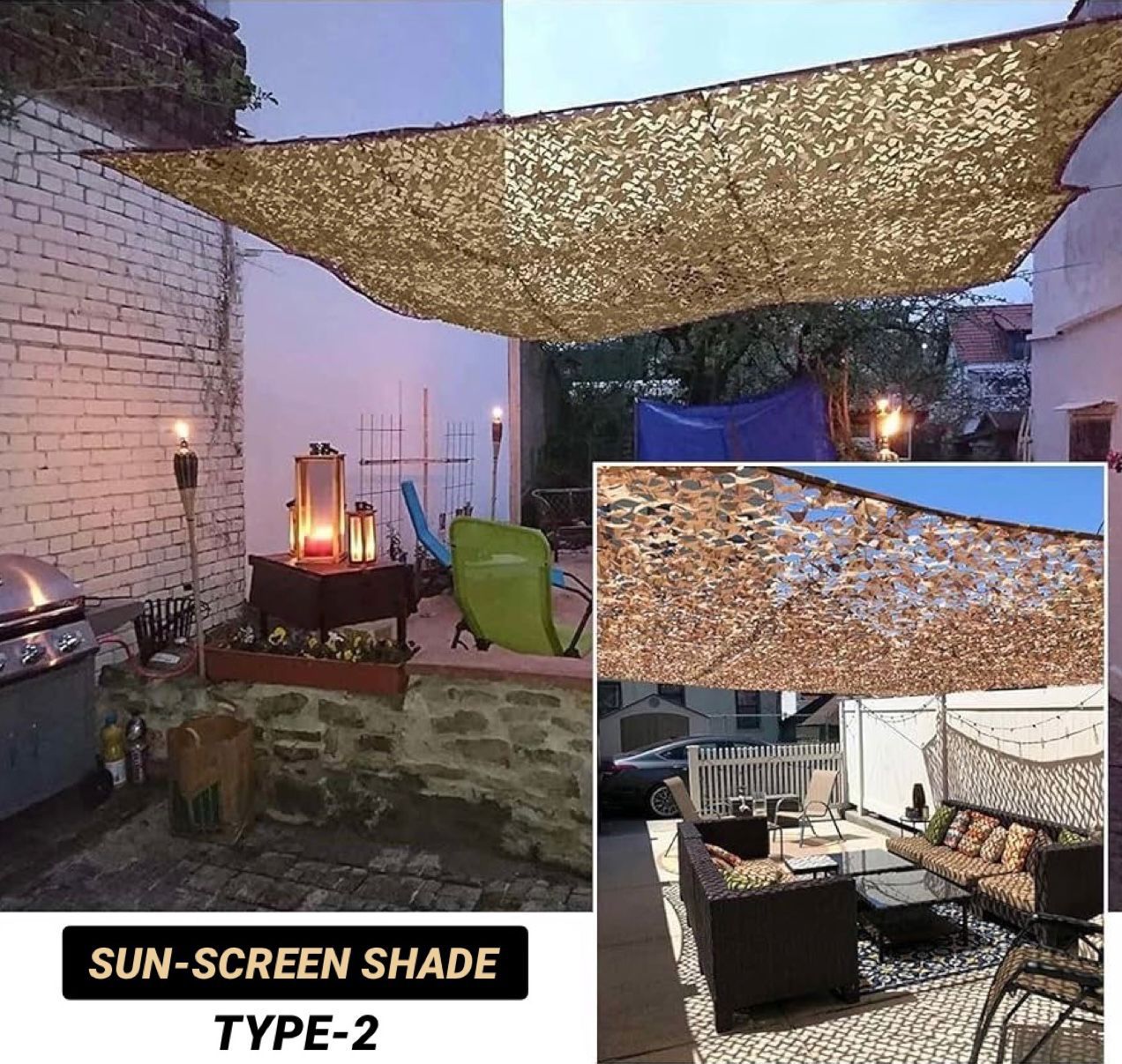 Sun Screen Shade Type 2