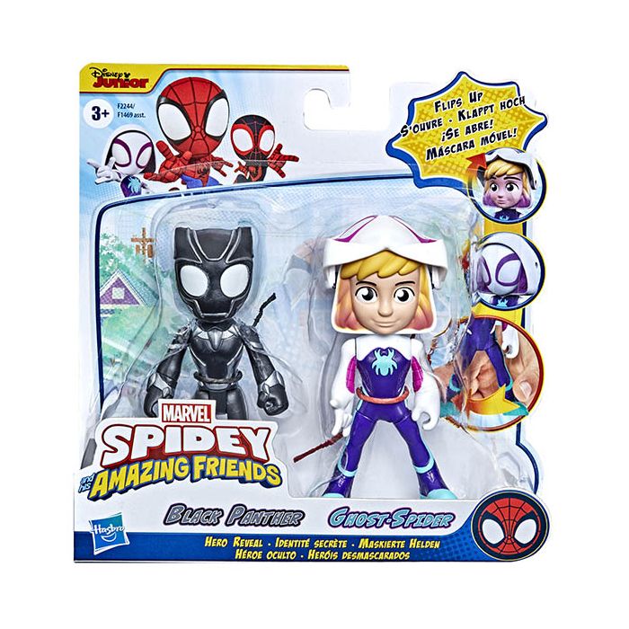 Spidey And Friends Hero Ghost And Black Panther
