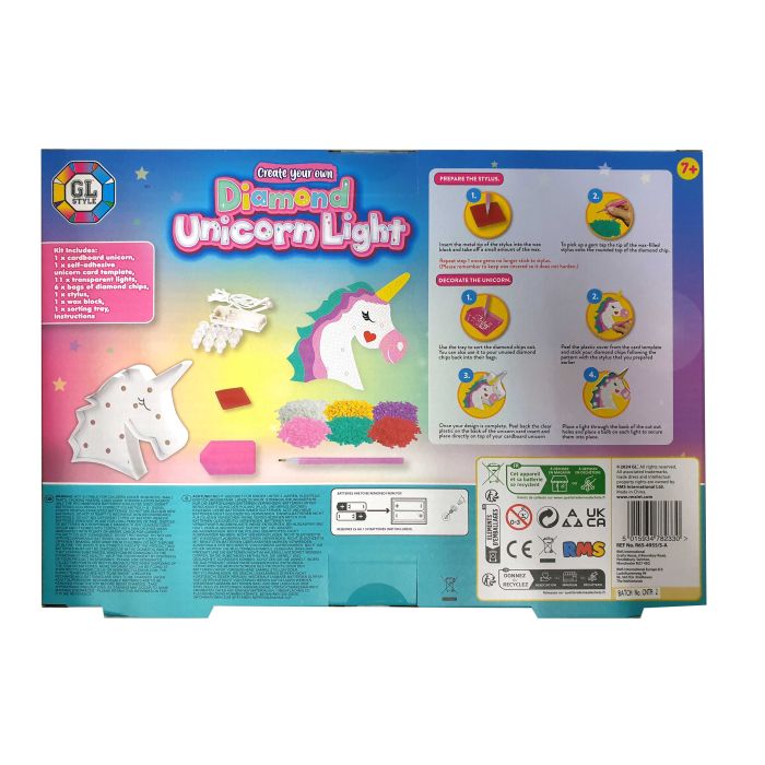 GL Style Diamond Decoration Light UP Unicorn