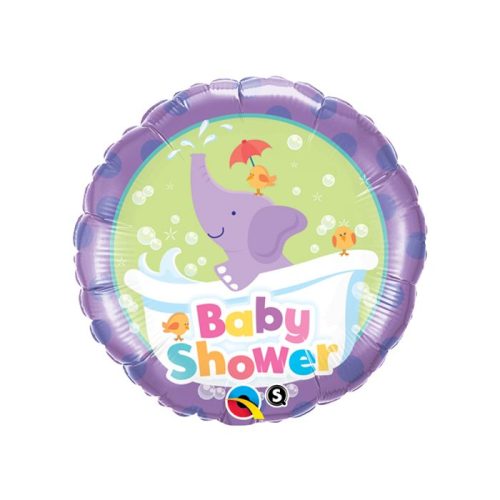 18 Inch Foil Round Baby Show Elephant