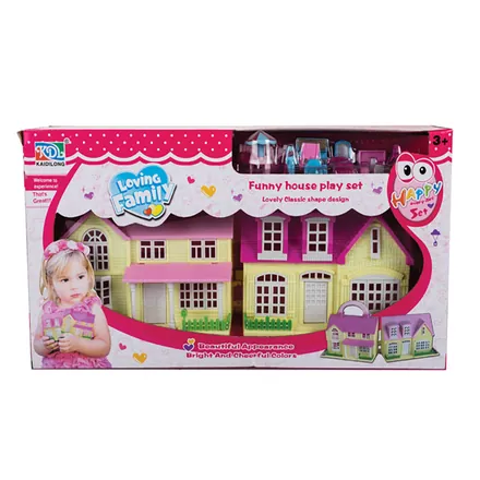 Doll House with Accessories 34x19cm