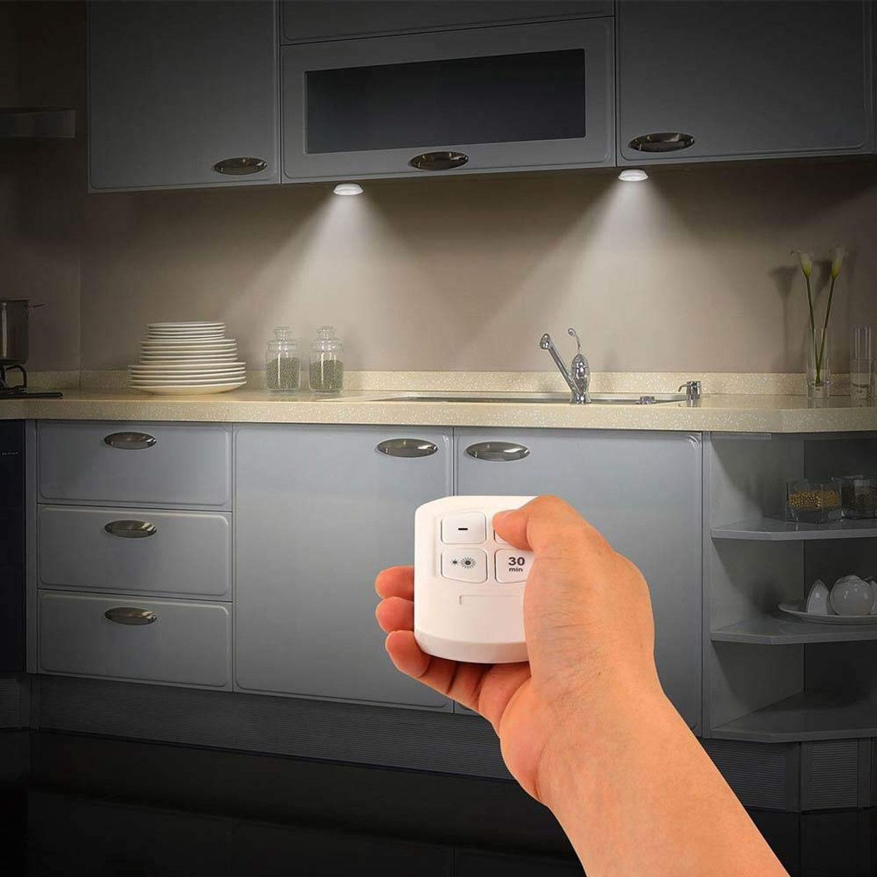 LED Light with Remote Control - Set Of 3