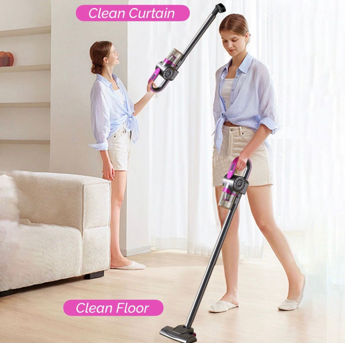 Multifunctional 3 In 1 Wireless Vacuum Cleaner