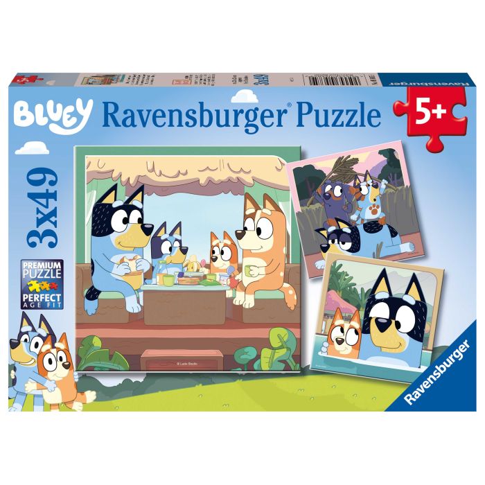 Ravensburger 3X49pc Bluey