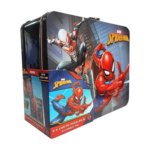 Spiderman Puzzles In A Tin