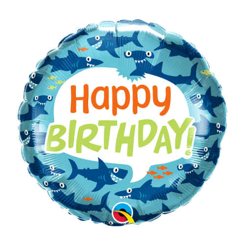 18 Inch Foil Round Birthday Fun Shark
