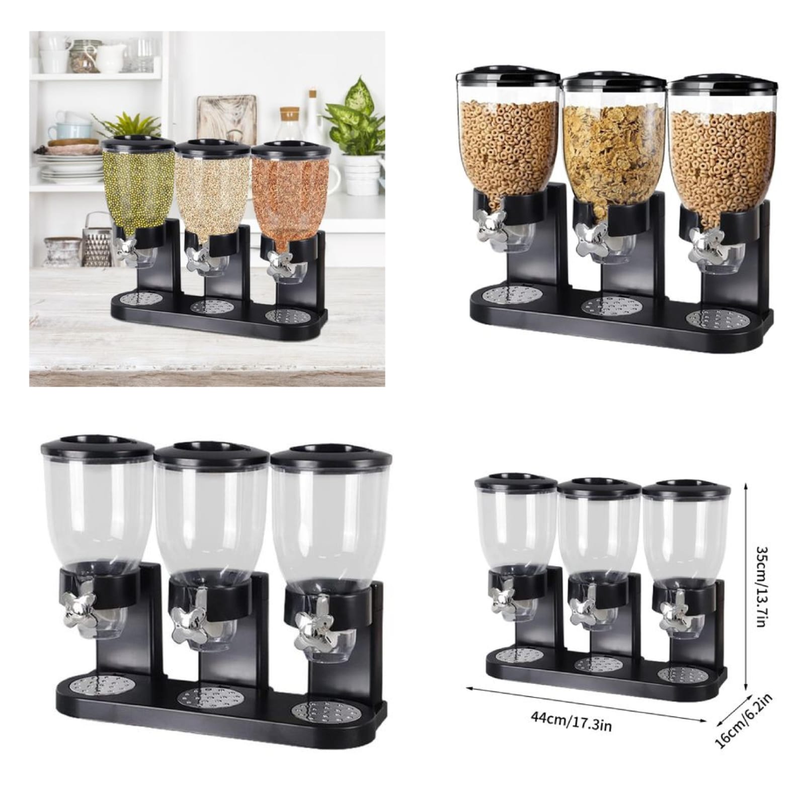 2L Triple Cereal Dispenser
