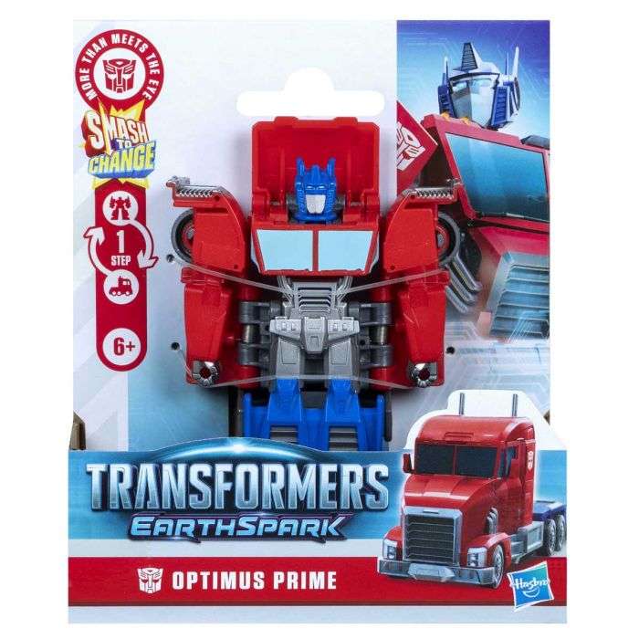 Transformers Earthspark 1 Step Smash Optimus